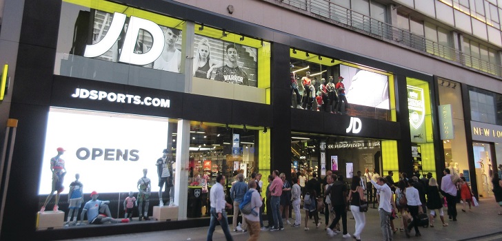 Tienda de JD Sports JD Sports acelera en 2018 con quince aperturas en la Península Ibérica y ventas de 90 millones